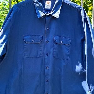 COPY - Navy Blue short sleeve Dickies work shirt